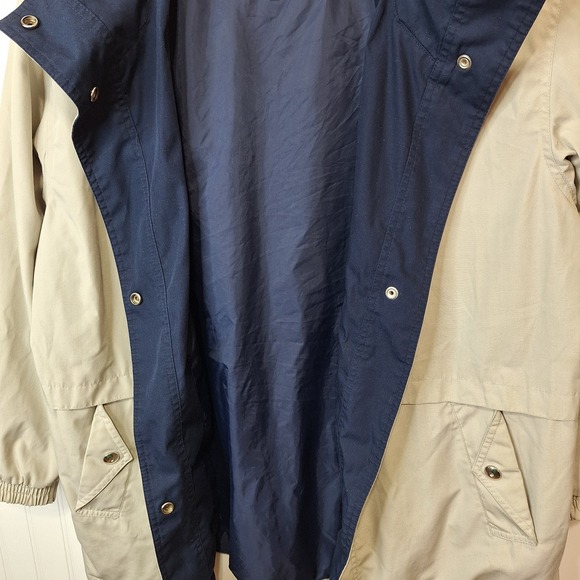 Innovations‎ by Izzi Womens Sz L Long Sleeve Lightweight Anorak Jacket Tan Flaws - Picture 5 of 16